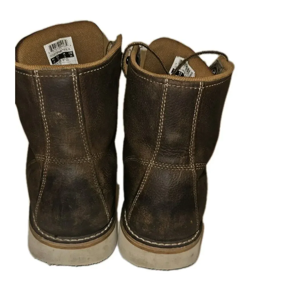 Carhartt CMW6095 Waterproof Wedge Brown Oil Leather Work Boots Men's size 13